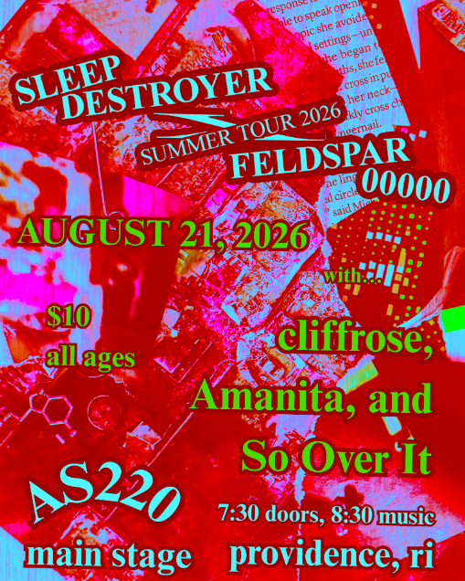 AS220 Calendar — Sleep Destroyer + Feldspar 00000 + cliffrose +